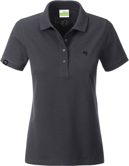 ― % ― JAN 8009/ ― Damen Bio-Baumwolle Polo Shirt - Graphite Grau [XL]