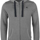 RMH 0701 ― Heavy Bi-color Hoodie Sweat Jacket - Heather Grau Melange