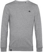 BAC U31B - Soft Unisex Organic Cotton Sweatshirt - Heather Melange Grey