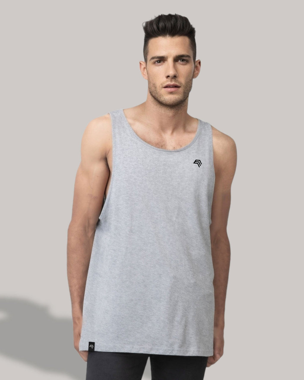 MTS M133 ― Unisex Organic Cotton Armhole Tank Top - Heather Grey