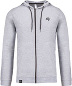 KRB K438 ― Lightweight Contrast Sweat Jacket - Heather Grau Melange