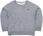 MTS M077 ― Women's Organic Cotton Recycled rPET Raglan Sweatshirt - Heather Grey Melange
