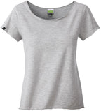Auslaufartikel ― JAN 8015 ― Damen Bio-Baumwolle Flammgarn T-Shirt - Hell Grau