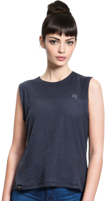 ― % ― MTS M125/ ― Damen Bio-Baumwolle Flammgarn Tank Top - Grau [S]