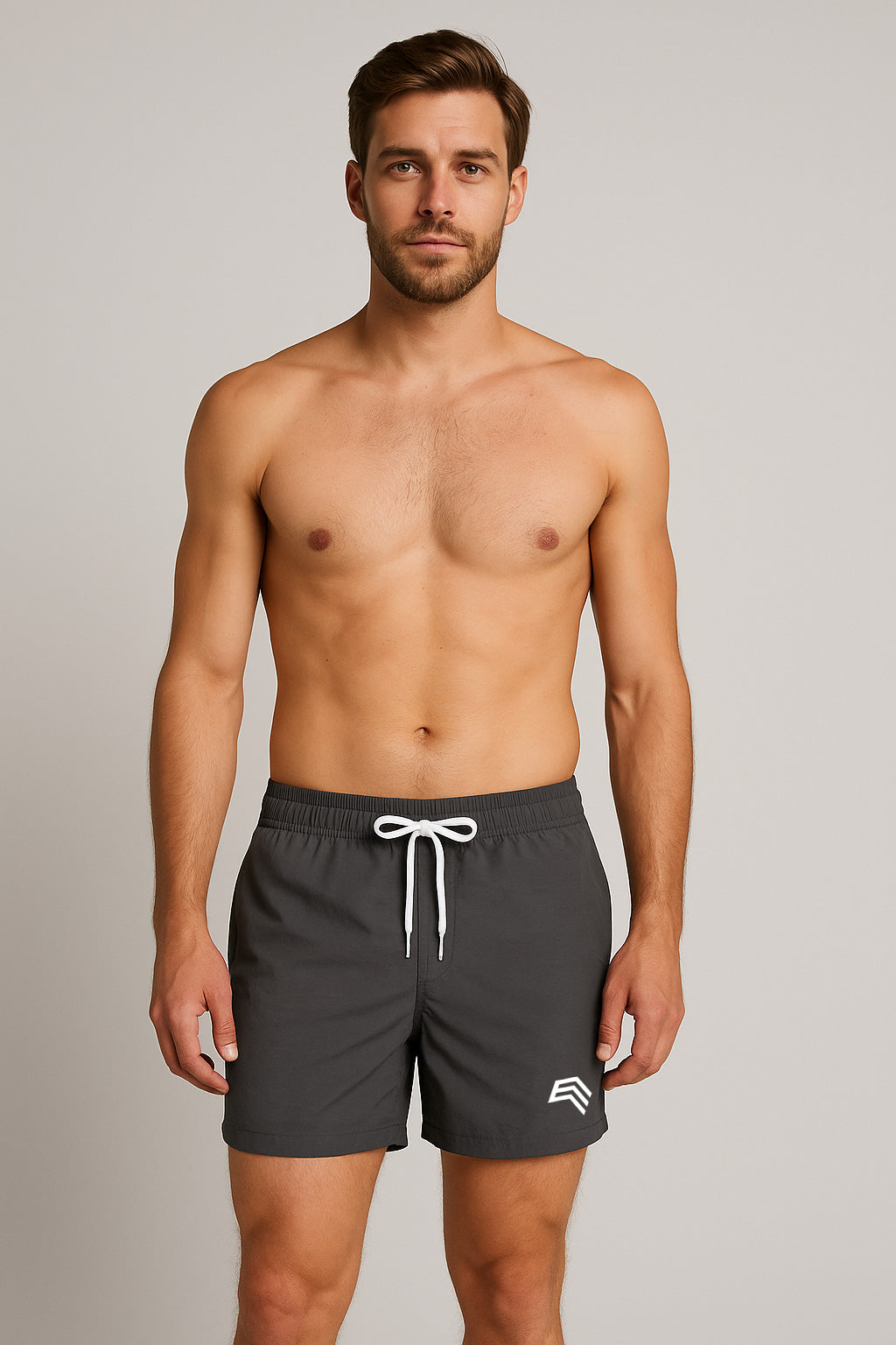BBD 0050 ― Herren Swim Shorts Badehose - Shadow Grau
