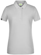 JAN 8009 ― Women's Organic Cotton Polo Shirt - Soft Grey