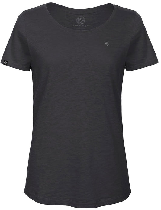 ― % ― BAC TW047/ ― Women's Bio-Baumwolle Flammgarn T-Shirt - Grau [S]