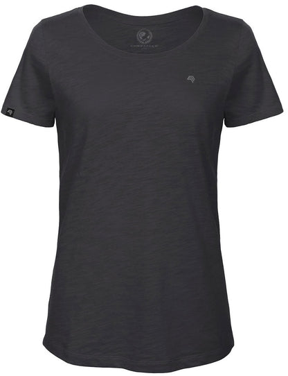 ― % ― Auslaufartikel ― BAC TW047/ ― Damen Bio-Baumwolle Flammgarn T-Shirt - Grau (L)