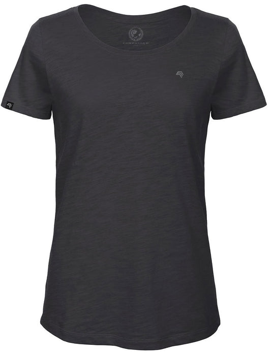 ― % ― Auslaufartikel ― BAC TW047/ ― Damen Bio-Baumwolle Flammgarn T-Shirt - Grau (L)