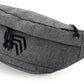 BGS 0143 ― Oversized Cross Body Shoulder Bag - Grey Melange / Schwarz