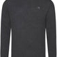 ― % ― ECL 0060/ ― Recycled Feinstrick-Pullover aus regenerierter Baumwolle - Charcoal Grau [S]