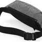 BGS 0143 ― Oversized Cross Body Shoulder Bag - Grey Melange / Schwarz