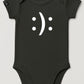 Happy? Or Sad? ― Organic Baby Body Strampler aus Bio-Baumwolle - Schwarz