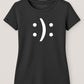 Happy? Or Sad? ― Ladies Girlie T-Shirt - Schwarz