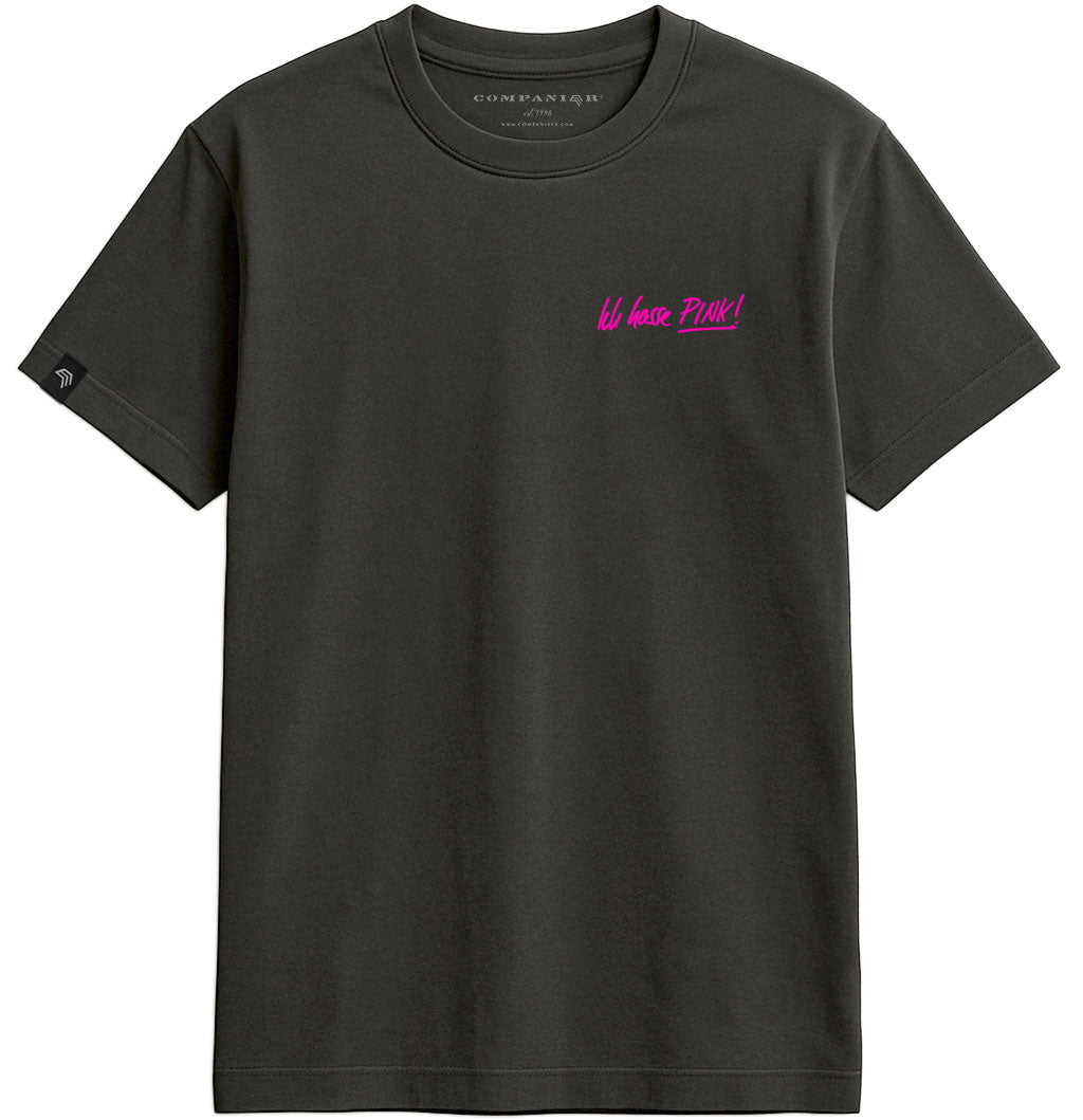 I Hate Pink! ― Men's Statement T-Shirt – Black