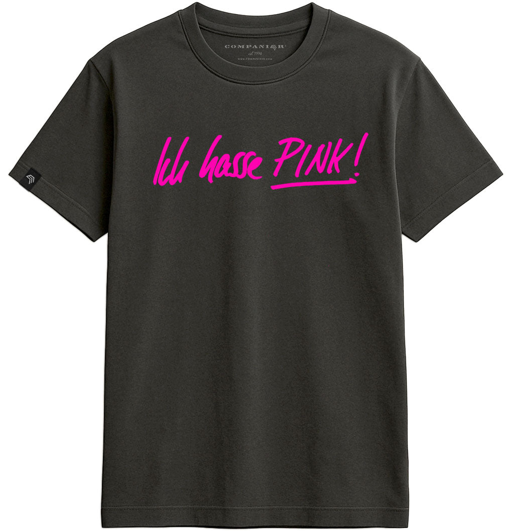 I Hate Pink! ― Men's Statement T-Shirt – Black