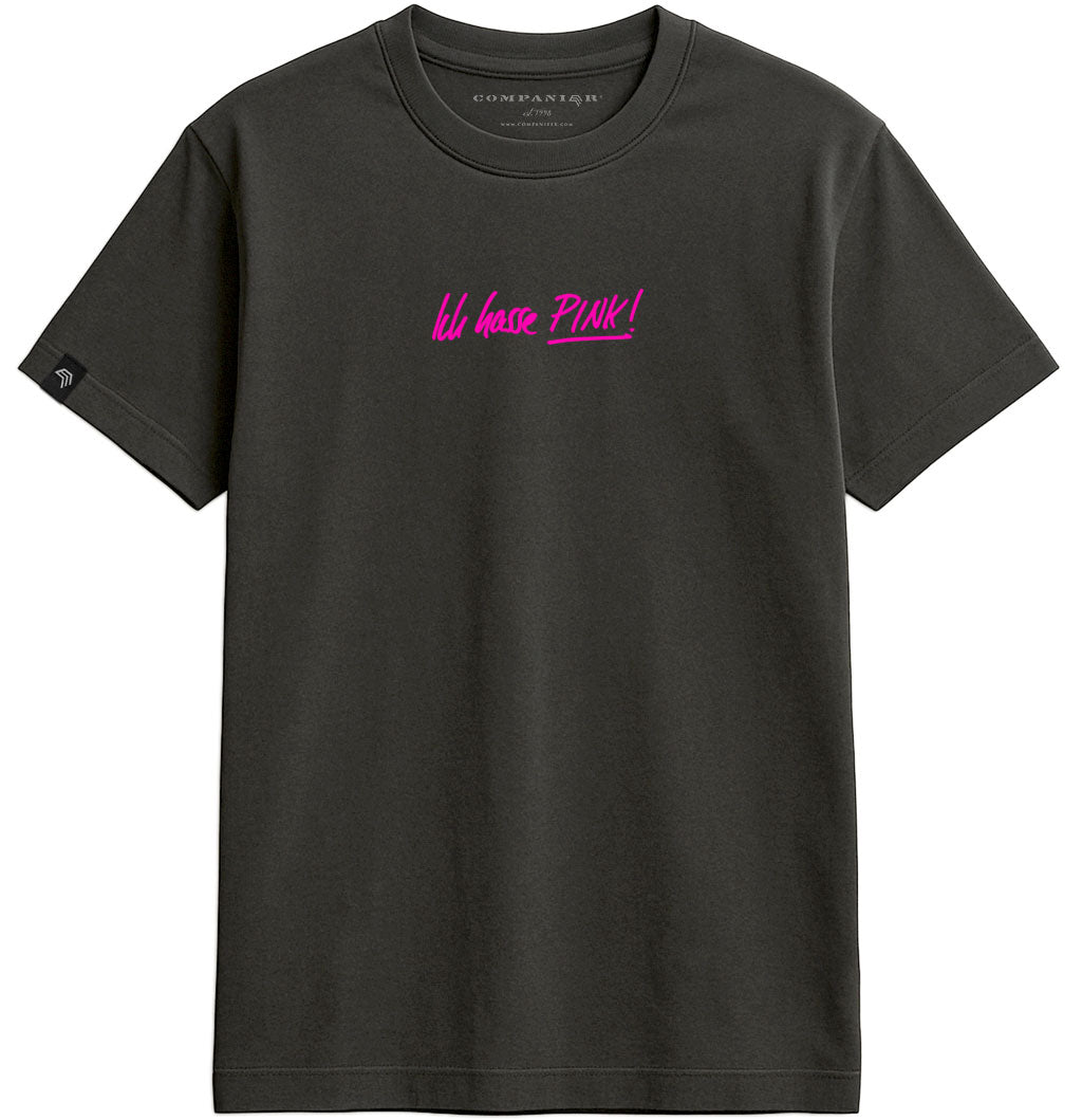 I Hate Pink! ― Men's Statement T-Shirt – Black