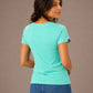 JAN 8007 ― Tailliertes Damen T-Shirt aus Bio-Baumwolle – Mint / Türkis