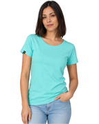 JAN 8007 ― Tailliertes Damen T-Shirt aus Bio-Baumwolle – Mint / Türkis