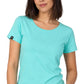 JAN 8007 ― Tailliertes Damen T-Shirt aus Bio-Baumwolle – Mint / Türkis