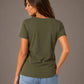 JAN 8007 ― Women's Organic Cotton T-Shirt Navy Blue [XS-2XL]