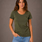 JAN 8007 ― Women's Organic Cotton T-Shirt Navy Blue [XS-2XL]