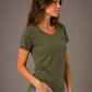 JAN 8007 ― Women's Organic Cotton T-Shirt Navy Blue [XS-2XL]