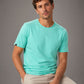 ― % ― JAN 8008/ ― Men's Organic Cotton T-Shirt - Blue Mint Green [2XL]