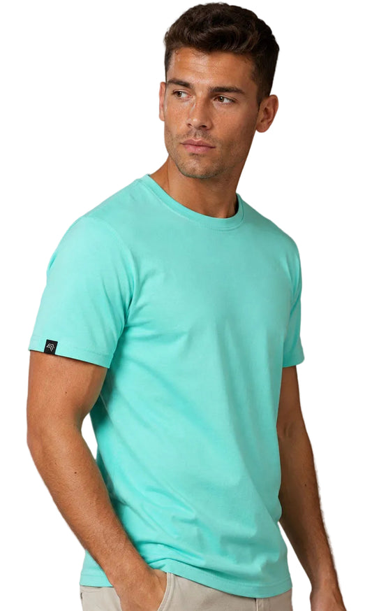 JAN 8008 ― Herren T-Shirt aus Bio-Baumwolle – Mintgrün / Aquagrün