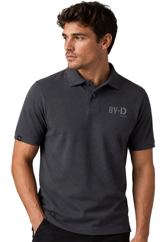 ― % ― Herren Polo-Shirt mit Bio-Baumwolle – Graphite Grau [3XL] JAN 8010/C/8V-D