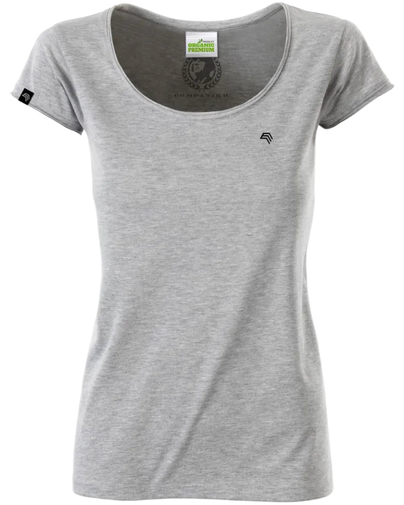 ― % ― JMS 0108/ ― Damen Rollsaum T-Shirt mit Bio-Baumwolle