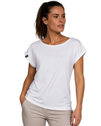 Auslaufartikel ― JMS 0805 ― Damen T-Shirt mit lässigem Ärmelumschlag in Fledermausoptik
