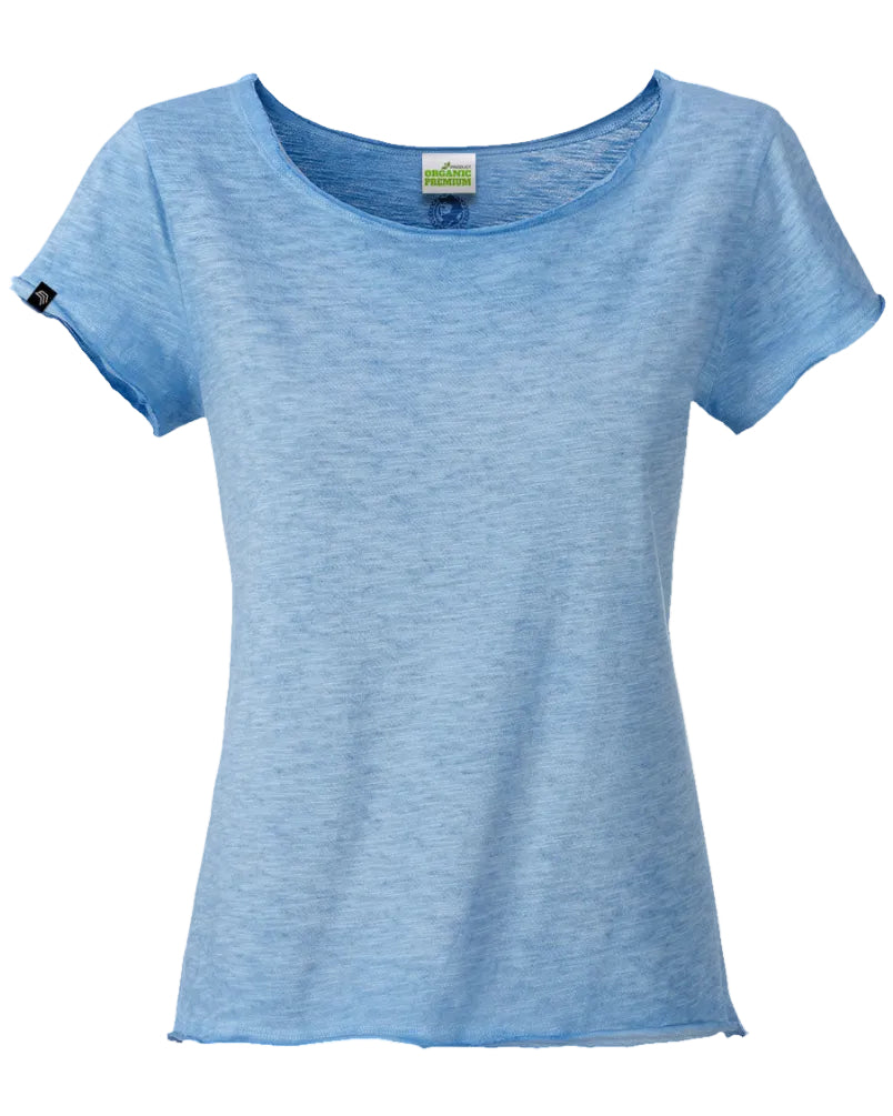 Auslaufartikel ― JMS 1508 ― Damen Flammgarn T-Shirt mit Bio-Baumwolle