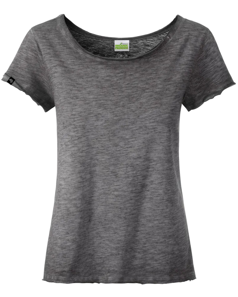 Auslaufartikel ― JMS 1508 ― Damen Flammgarn T-Shirt mit Bio-Baumwolle