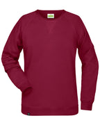 ― % ― JMS 2108 ― Women's Bio-Baumwolle Sweatshirt - Weinrot / M