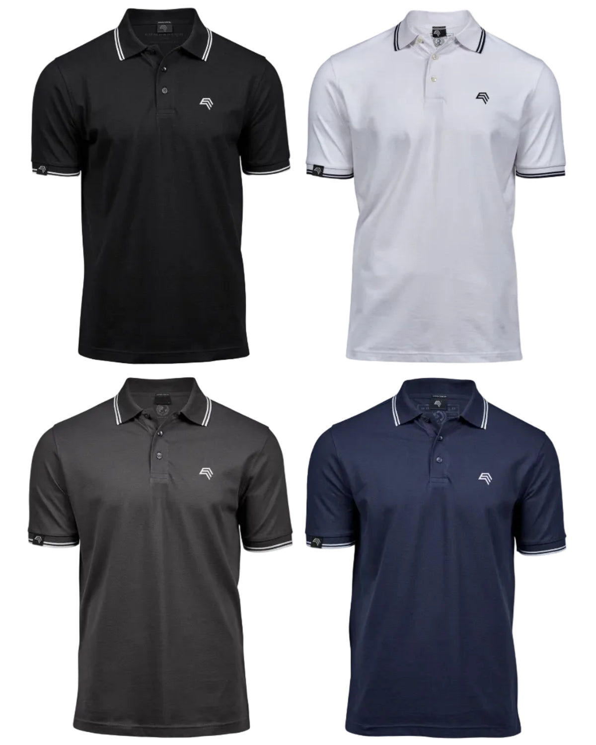 JST 7041 ― Luxury Stripe Stretch Polo Shirt mit Bio-Baumwolle