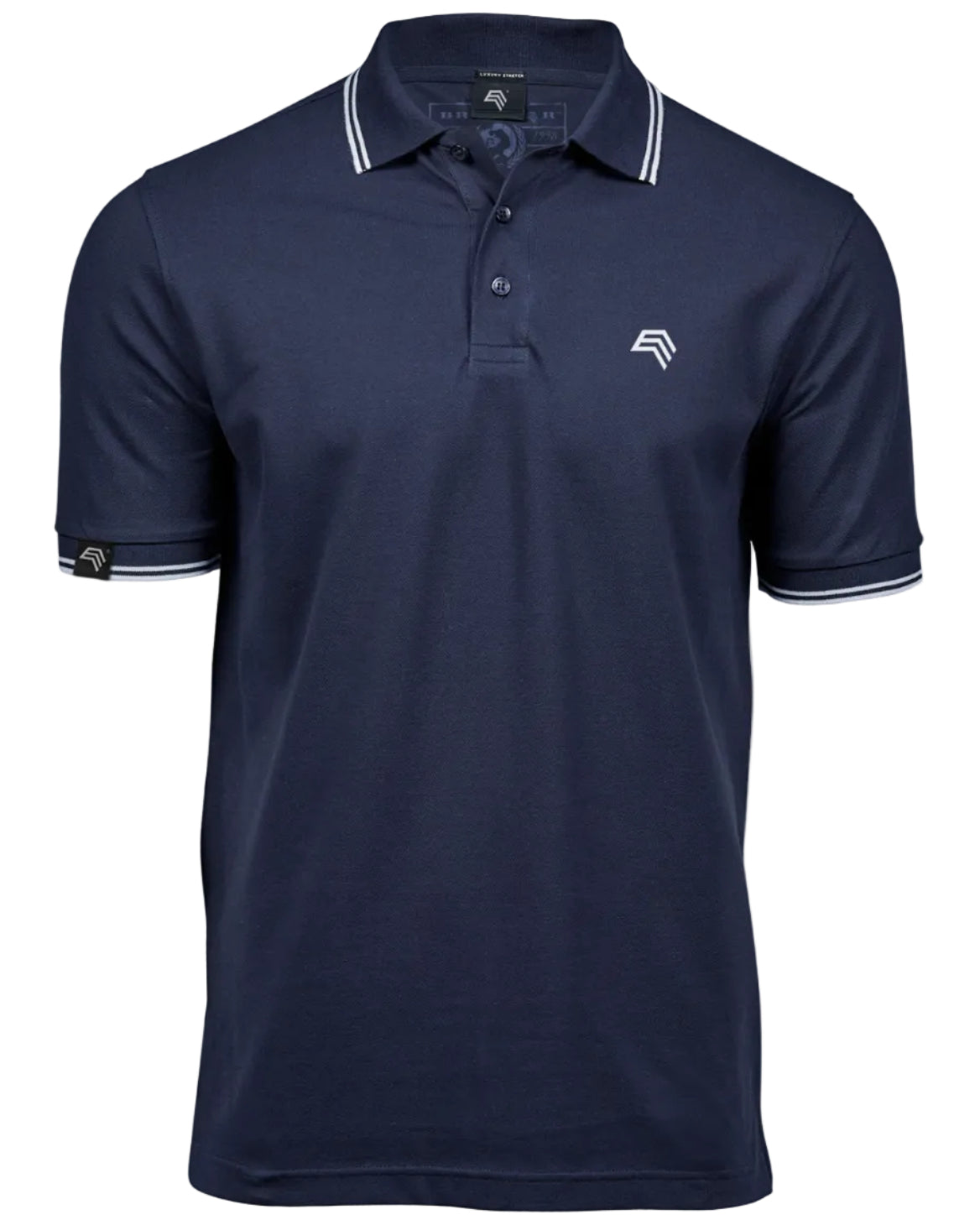 JST 7041 ― Luxury Stripe Stretch Polo Shirt mit Bio-Baumwolle