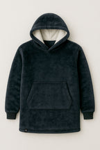 KRB K410 ― Unisex Oversize Lounge Poncho Hoodie - Navy Night Blau