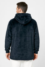 KRB K410 ― Unisex Oversize Lounge Poncho Hoodie - Navy Night Blau