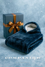 KRB K410 ― Unisex Oversize Lounge Poncho Hoodie - Navy Night Blau