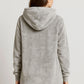KRB K410 ― Unisex Oversize Lounge Poncho Hoodie - Snow Light Grau