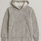 KRB K410 ― Unisex Oversize Lounge Poncho Hoodie - Snow Light Grau