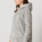 KRB K410 ― Unisex Oversize Lounge Poncho Hoodie - Snow Light Grau