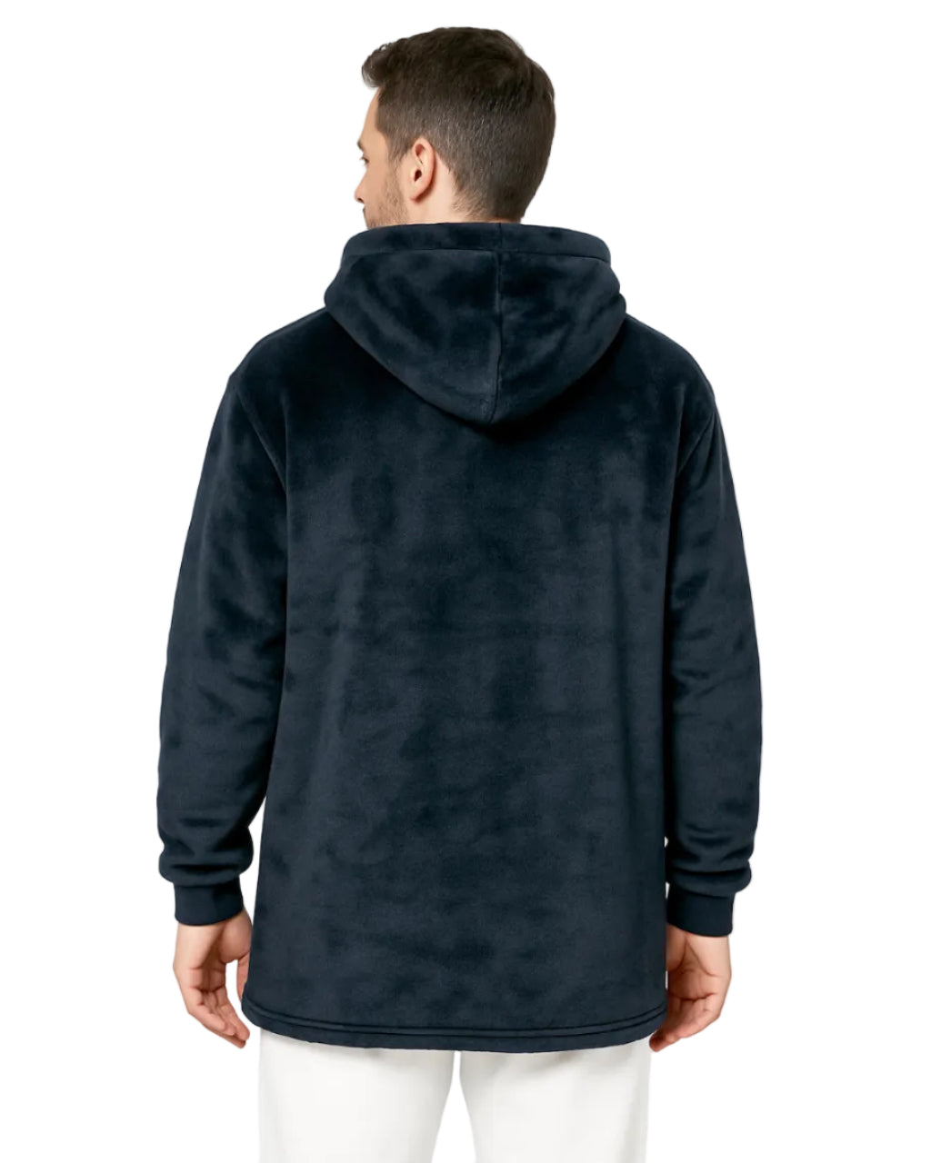 KRB K410 ― Unisex Oversize Lounge Poncho Hoodie - Navy Night Blau