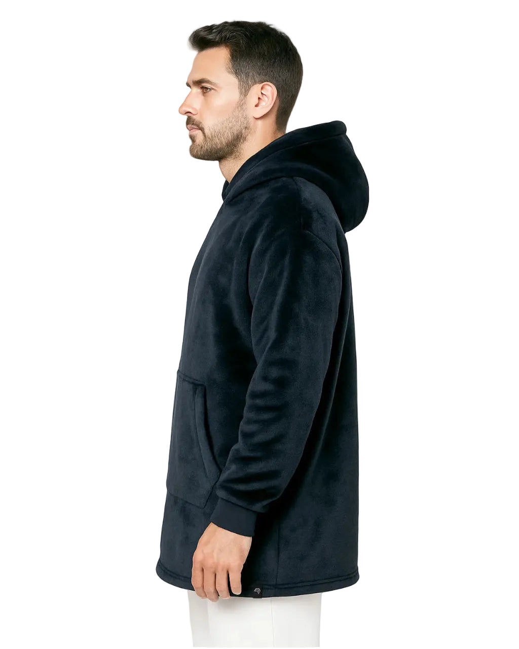 KRB K410 ― Unisex Oversize Lounge Poncho Hoodie - Navy Night Blau