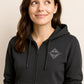 Hands PW ― Ladies Zip Hoodie Sweat Jacket - Schwarz