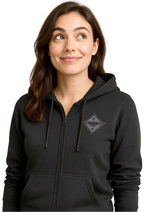 Hands PW ― Ladies Zip Hoodie Sweat Jacket - Schwarz