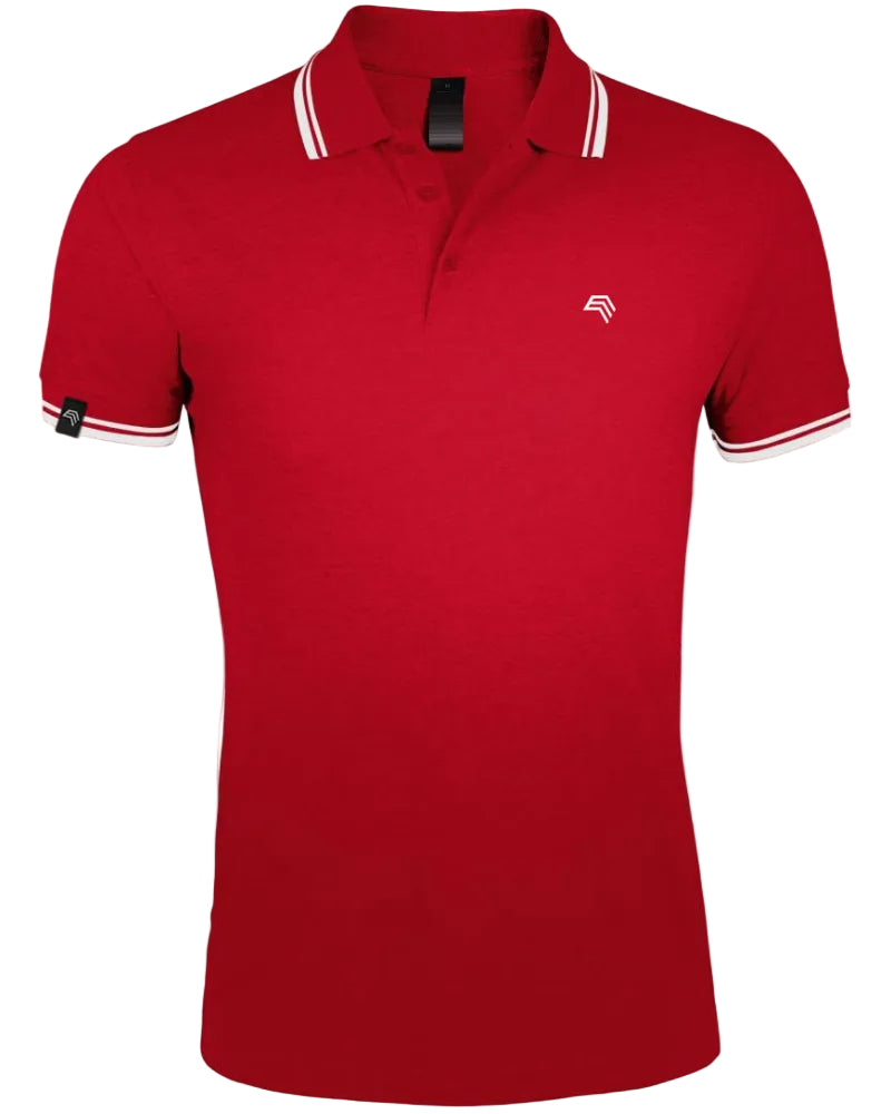 LLS 7750 ― Kontraststreifen Polo Shirt