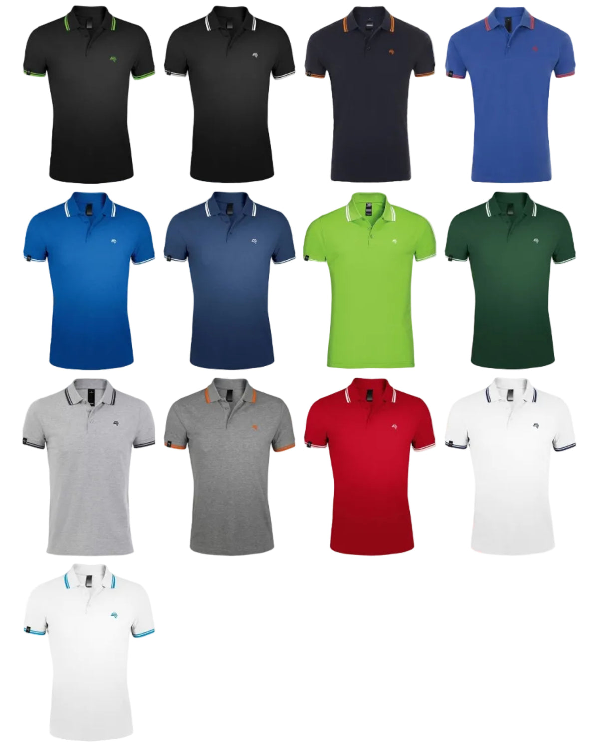 LLS 7750 ― Kontraststreifen Polo Shirt