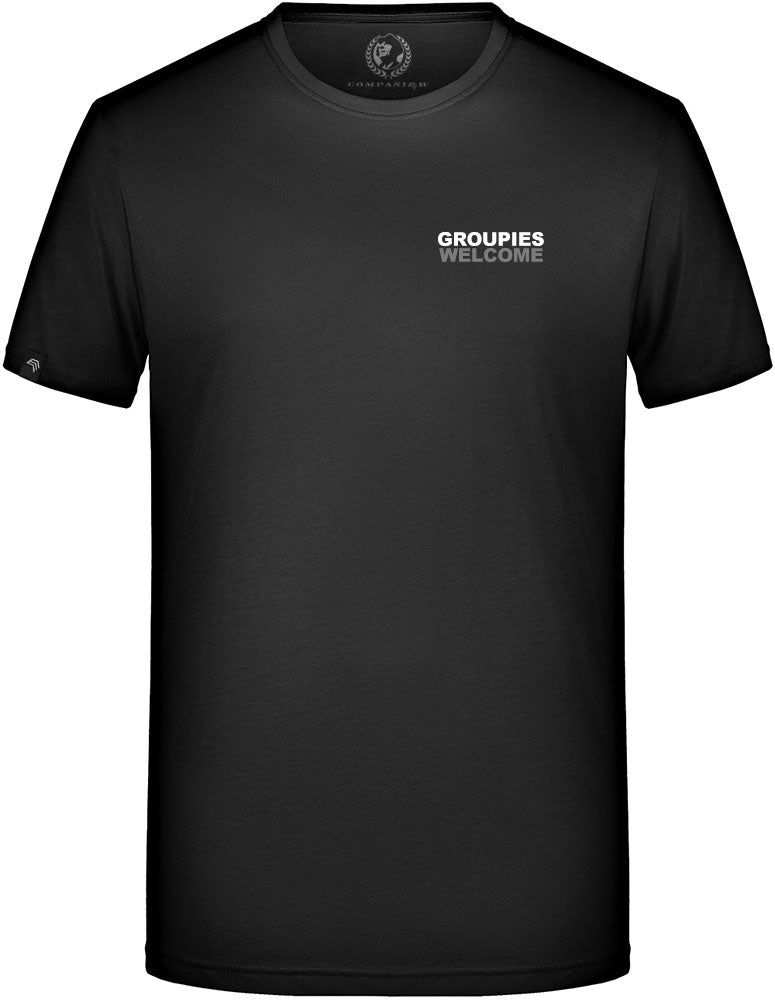 Groupies Welcome ― T-Shirt - Schwarz